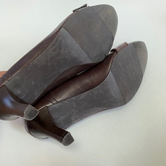 📦 MOVING SALE 🚛 Banana Republic🦉brown leather heels Size 10 - Picture 7 of 7